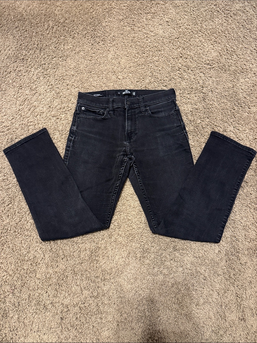 Hollister Slim Straight Jeans - Black Wash